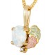 Opal with Diamond Accent - by Landstrom's